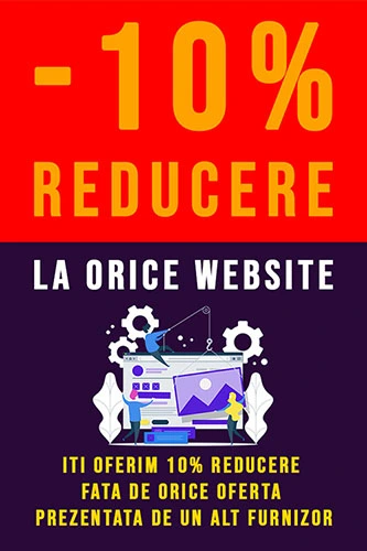 -10% reducere la orice tip de website
